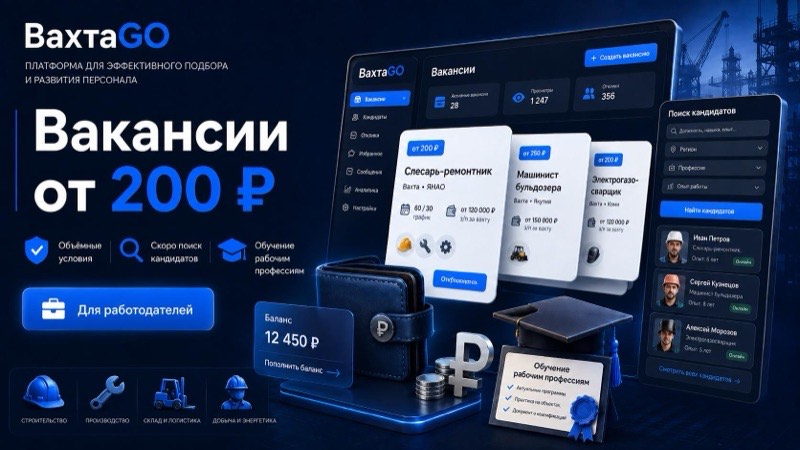 Дайджест ВахтаGO: новый канал соискателей, объёмные условия размещения и поиск кандидатов